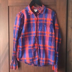 🏕 J. Crew Plaid Button Up XL 🏕
